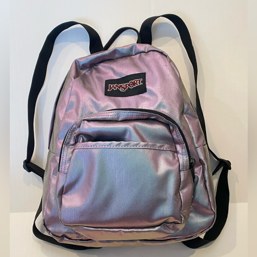 JanSport Iridescent Half Pint FX Mini Backpack Petrol Rainbow - Picture 5 of 7